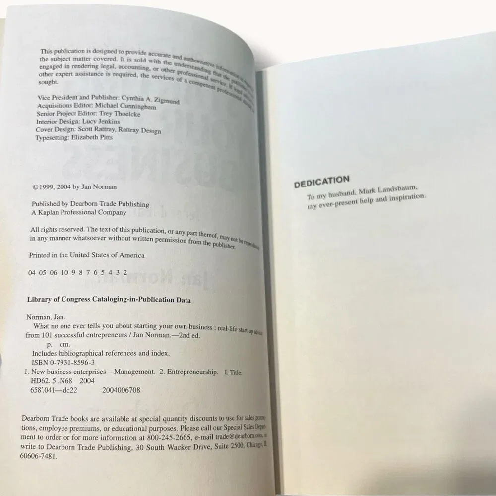 What No One Ever Tells You About Starting Your Own Business 2nd Ed